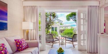 living room, Treasure Beach, Barbados
